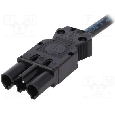 Wieland Anschlussleitung, Elektronikkabel + Stecker, Schwarz Wieland Anschlussleitung, Elektronikkabel + Stecker, Schwarz