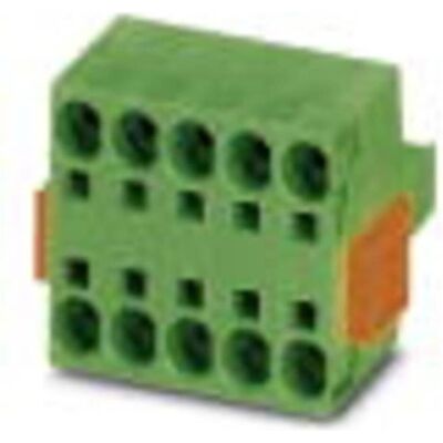 Phoenix Contact 5-poliger weiblicher Stecker - Push-in - Grün Phoenix Contact 5-poliger weiblicher Stecker - Push-in - Grün