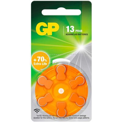 GP Batteries 103249 (6 Stk., 13, PR48, ZA13 GP, 290 mAh), Batterien + Akkus GP Batteries 103249 (6 Stk., 13, PR48, ZA13 GP, 290 mAh), Batterien + Akkus
