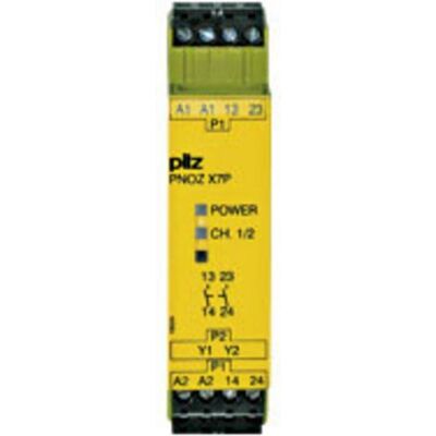 PILZ PNOZ X7P - Sicherheitsschaltgerät - 24V AC/DC, 2 Kontakte PILZ PNOZ X7P - Sicherheitsschaltgerät - 24V AC/DC, 2 Kontakte