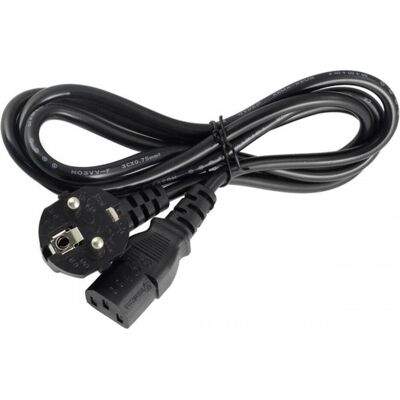OEM Power Cord C13 EU Plug Black EU-C13-1, Stromkabel, Schwarz OEM Power Cord C13 EU Plug Black EU-C13-1, Stromkabel, Schwarz