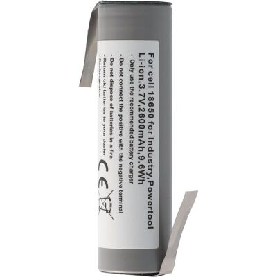AccuCell - 18650 - 3,7V - 2600mAh - Batterie AccuCell - 18650 - 3,7V - 2600mAh - Batterie