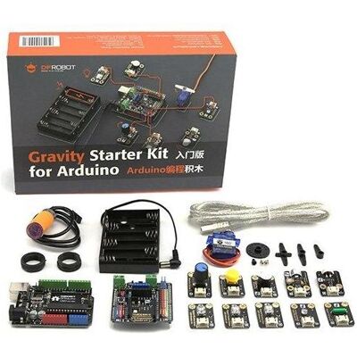 DFRobot Gravity: Starterkit für Arduino, Entwicklungsboard + Kit DFRobot Gravity: Starterkit für Arduino, Entwicklungsboard + Kit
