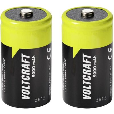 Voltcraft Mono (D)-Akku NiMH 5000 mAh 1.2 V Ready to use 2 St. (2 Stk., 5000 mAh), Batterien + Akkus Voltcraft Mono (D)-Akku NiMH 5000 mAh 1.2 V Ready to use 2 St. (2 Stk., 5000 mAh), Batterien + Akkus