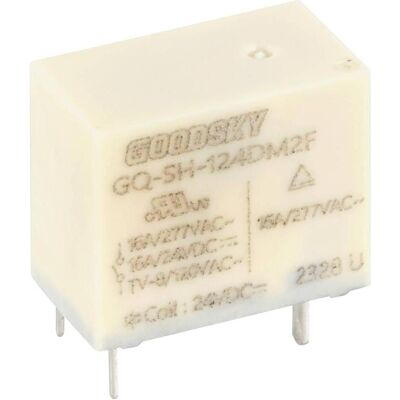 Goodsky GQ-SH-124DM2F Printrelais 24 V/DC 16 A 1 Schliesser 1 St., Relais Goodsky GQ-SH-124DM2F Printrelais 24 V/DC 16 A 1 Schliesser 1 St., Relais