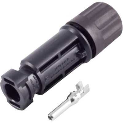 BKL Electronic PV4 Stecker - IP68, 1500V, Schwarz - Photovoltaik BKL Electronic PV4 Stecker - IP68, 1500V, Schwarz - Photovoltaik