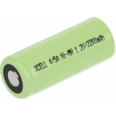 XCell NiMH-Akku, Industriezelle, 4/5 A, Flat-Top, 43x17mm, 1,2V/2200mAh (1 Stk., AA, 2200 mAh), Batterien + Akkus XCell NiMH-Akku, Industriezelle, 4/5 A, Flat-Top, 43x17mm, 1,2V/2200mAh (1 Stk., AA, 2200 mAh), Batterien + Akkus
