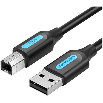 Vention USB 2.0 A auf USB-B Kabel - 10m Schwarz - Druckerkabel Vention USB 2.0 A auf USB-B Kabel - 10m Schwarz - Druckerkabel