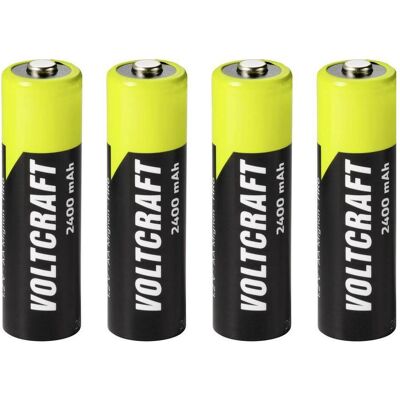 Voltcraft Mignon (AA)-Akku NiMH 2400 mAh 1.2 V Ready to use 4 St. (4 Stk., AA, 2400 mAh), Batterien + Akkus Voltcraft Mignon (AA)-Akku NiMH 2400 mAh 1.2 V Ready to use 4 St. (4 Stk., AA, 2400 mAh), Batterien + Akkus
