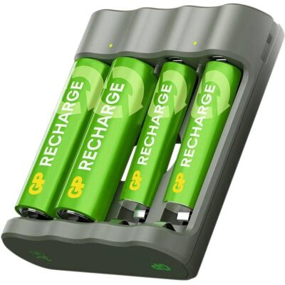GP Batteries GP Akkupack-Ladegerät NiMH Micro (AAA), Mignon (AA) - Ladegerät GP Batteries GP Akkupack-Ladegerät NiMH Micro (AAA), Mignon (AA) - Ladegerät