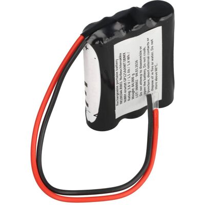 AccuCell Notleuchtenakku NiMH 3,6V 1500mAh F1x3 Mignon AA mit 150mm Kabel ersetzt GP125AAMT3BMX (Akku), Akku Ladegerät AccuCell Notleuchtenakku NiMH 3,6V 1500mAh F1x3 Mignon AA mit 150mm Kabel ersetzt GP125AAMT3BMX (Akku), Akku Ladegerät