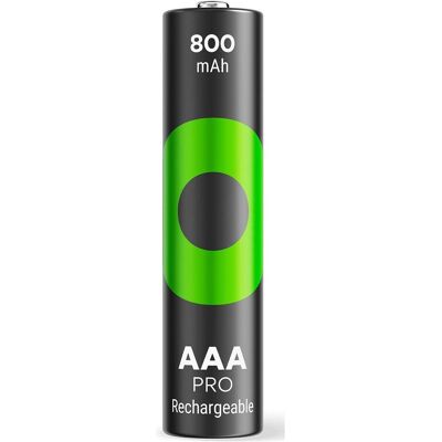 GP Batteries GP ReCyko Pro wiederaufladbare Batterie - AAA - 800 mAh - 1500 Zyklen - Umweltfreundlich GP Batteries GP ReCyko Pro wiederaufladbare Batterie - AAA - 800 mAh - 1500 Zyklen - Umweltfreundlich