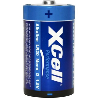 XCell Batterie Typ D (Mono), LR20, Performance Alkaline, 1,5V, 4er Set (4 Stk.), Batterien + Akkus XCell Batterie Typ D (Mono), LR20, Performance Alkaline, 1,5V, 4er Set (4 Stk.), Batterien + Akkus