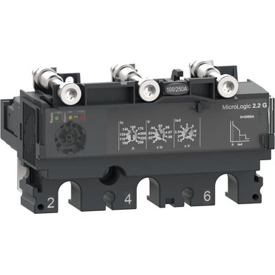 Schneider Electric MicroLogic 2.2 G Überstromrelais - Grün für NSX Schalter Schneider Electric MicroLogic 2.2 G Überstromrelais - Grün für NSX Schalter