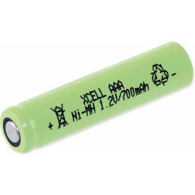 XCell NiMH-Akku, Industriezelle, AAA, Flat-Top, 44,5x10,5mm, 1,2V/700mAh (AAA, 700 mAh), Batterien + Akkus XCell NiMH-Akku, Industriezelle, AAA, Flat-Top, 44,5x10,5mm, 1,2V/700mAh (AAA, 700 mAh), Batterien + Akkus