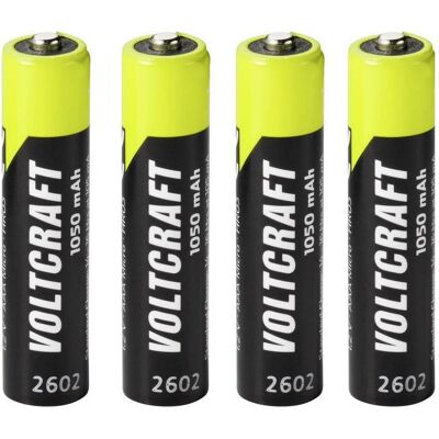 Voltcraft Micro (AAA)-Akku NiMH 1050 mAh 1.2 V Ready to use 4 St. (4 Stk., AAA, 1050 mAh), Batterien + Akkus Voltcraft Micro (AAA)-Akku NiMH 1050 mAh 1.2 V Ready to use 4 St. (4 Stk., AAA, 1050 mAh), Batterien + Akkus