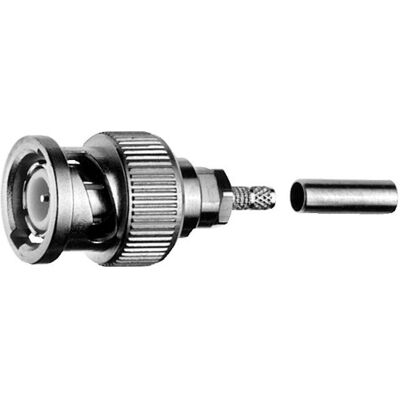 Telegärtner BNC Koaxialstecker - 50Ω, Crimp, Männlich, Gerade Telegärtner BNC Koaxialstecker - 50Ω, Crimp, Männlich, Gerade