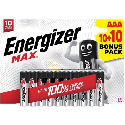 Energizer LR03 20BL MAX (AAA), Batterien + Akkus Energizer LR03 20BL MAX (AAA), Batterien + Akkus