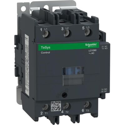 Schneider Electric LC1D80D7 - Leistungsschütz - 80A, 42V, 3 Kontakte Schneider Electric LC1D80D7 - Leistungsschütz - 80A, 42V, 3 Kontakte
