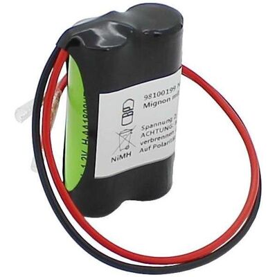 XCell Notleuchtenakku NiMH 2,4V 1800mAh F1x2 Mignon mit 200mm Kabel 0,75mm² (1 Stk., AA), Akku Ladegerät XCell Notleuchtenakku NiMH 2,4V 1800mAh F1x2 Mignon mit 200mm Kabel 0,75mm² (1 Stk., AA), Akku Ladegerät