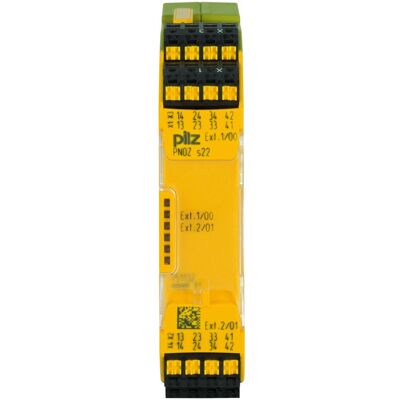 Pilz PNOZ s22 C Sicherheitsrelais - 2 Kanäle, 24V DC, 3 Kontakte Pilz PNOZ s22 C Sicherheitsrelais - 2 Kanäle, 24V DC, 3 Kontakte