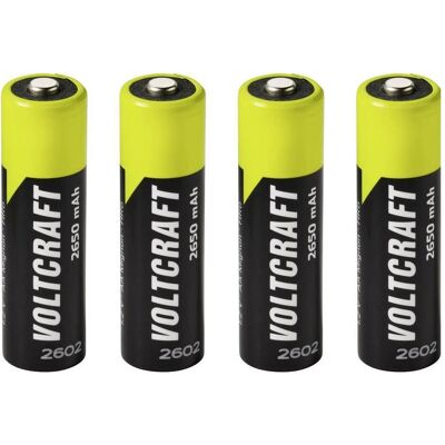 Voltcraft Mignon (AA)-Akku NiMH 2650 mAh 1.2 V Ready to use 4 St. (4 Stk., AA, 2650 mAh), Batterien + Akkus Voltcraft Mignon (AA)-Akku NiMH 2650 mAh 1.2 V Ready to use 4 St. (4 Stk., AA, 2650 mAh), Batterien + Akkus