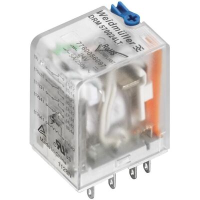 Weidmüller DRM570048LT/4CO/48V DC - Kleines Schaltrelais mit 4 Umschaltern - 48 V/DC - 5 A Weidmüller DRM570048LT/4CO/48V DC - Kleines Schaltrelais mit 4 Umschaltern - 48 V/DC - 5 A