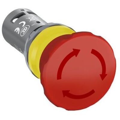ABB Not-Aus-Taste CE4T - Rot, 22,5 mm, IP66/IP67/IP69K ABB Not-Aus-Taste CE4T - Rot, 22,5 mm, IP66/IP67/IP69K