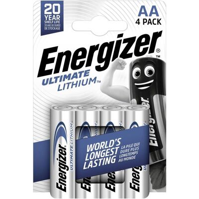 Energizer Batterie Lithium, Mignon, AA (4 Stk., AA), Batterien + Akkus Energizer Batterie Lithium, Mignon, AA (4 Stk., AA), Batterien + Akkus