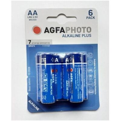 Agfaphoto Agfa Bateria Essential LR06 AA bl./6szt (6 Stk., AA), Batterien + Akkus Agfaphoto Agfa Bateria Essential LR06 AA bl./6szt (6 Stk., AA), Batterien + Akkus