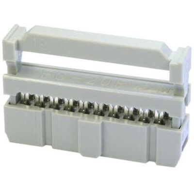 Econ CONNECT Pfostenverbinder, DIN 41651, 10-polig, grau, RM 2,54 mm, Elektronikkabel + Stecker, Grau Econ CONNECT Pfostenverbinder, DIN 41651, 10-polig, grau, RM 2,54 mm, Elektronikkabel + Stecker, Grau