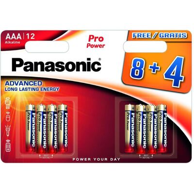 Panasonic Pro Power AAA Alkalibatterien - 12 Stück Panasonic Pro Power AAA Alkalibatterien - 12 Stück