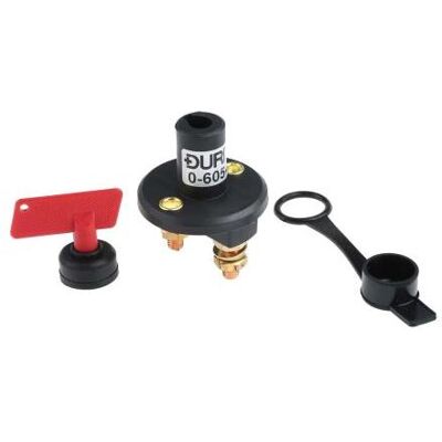 RS PRO Batterie-Trennschalter 12/24VDC 100A, Schalter + Taster, Schwarz, Rot RS PRO Batterie-Trennschalter 12/24VDC 100A, Schalter + Taster, Schwarz, Rot