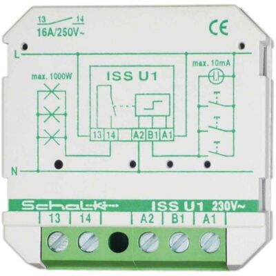 Schalk ISS U1 Impulsschalter 230V AC - 1 Schließer 16A Schalk ISS U1 Impulsschalter 230V AC - 1 Schließer 16A