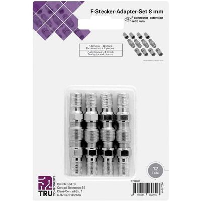 TRU COMPONENTS TC-6936332 F-Stecker Set - Kabeldurchmesser 5 mm TRU COMPONENTS TC-6936332 F-Stecker Set - Kabeldurchmesser 5 mm