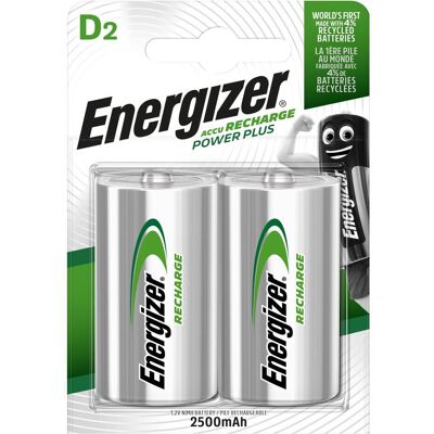 Energizer Recharge Power Plus (2 Stk., D, 2500 mAh), Batterien + Akkus Energizer Recharge Power Plus (2 Stk., D, 2500 mAh), Batterien + Akkus