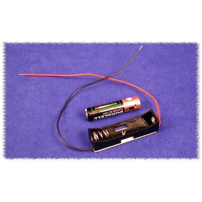 Hammond BH1AAAW Batteriehalter 1 x AAA Kunststoff Schwarz 1 St., Batterie Zubehör, Schwarz Hammond BH1AAAW Batteriehalter 1 x AAA Kunststoff Schwarz 1 St., Batterie Zubehör, Schwarz