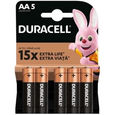 Duracell Batteries AA 5 Pce (5 Stk., AA), Batterien + Akkus Duracell Batteries AA 5 Pce (5 Stk., AA), Batterien + Akkus