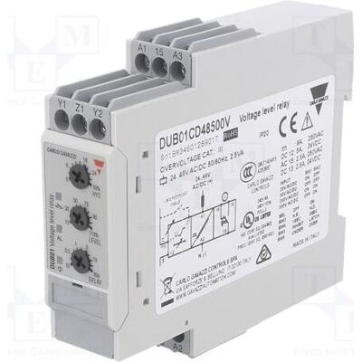 Carlo Gavazzi Monitoring Relay DIN SPDT 2-500AC/DC, Relais Carlo Gavazzi Monitoring Relay DIN SPDT 2-500AC/DC, Relais