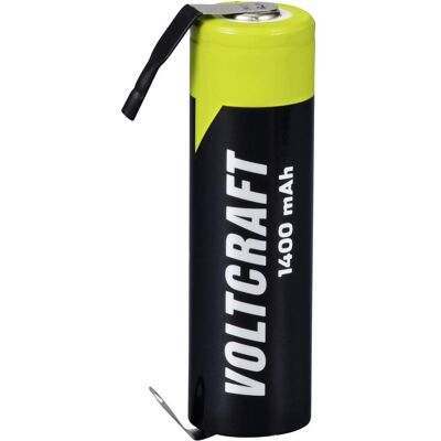 Voltcraft A ULF Spezial-Akku Mignon (AA) U-Lötfahne, hochstromfähig NiMH 1.2 V 1 (1 Stk., AA, 1400 mAh), Batterien + Akkus Voltcraft A ULF Spezial-Akku Mignon (AA) U-Lötfahne, hochstromfähig NiMH 1.2 V 1 (1 Stk., AA, 1400 mAh), Batterien + Akkus