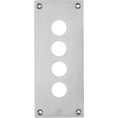 Schneider Electric XAPE304 - IP65 Frontplatte 4x22mm Aluminium Schneider Electric XAPE304 - IP65 Frontplatte 4x22mm Aluminium