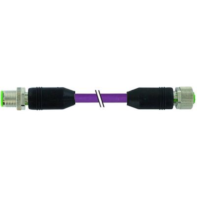 Murr Elektronik M12 St.0°/ M12 Bu.0°geschirmt B-cod.Profibus PUR 1x2xAWG24 geschirmt vt UL/CSA+schleppk. 2m, Elektronikkabel + Stecker, Violett Murr Elektronik M12 St.0°/ M12 Bu.0°geschirmt B-cod.Profibus PUR 1x2xAWG24 geschirmt vt UL/CSA+schleppk. 2m, Elektronikkabel + Stecker, Violett
