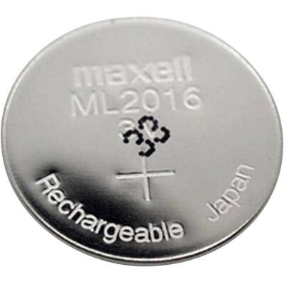 Maxell ML2016 Wiederaufladbare Lithium Knopfzelle - Batterietyp Maxell ML2016 Wiederaufladbare Lithium Knopfzelle - Batterietyp