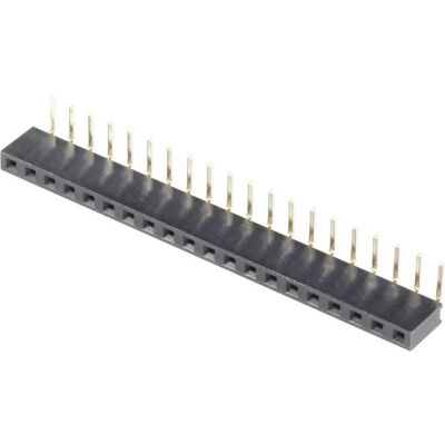 BKL Electronic Einreihige Buchsenleiste RM 2.54 mm, Elektronikkabel + Stecker, Schwarz BKL Electronic Einreihige Buchsenleiste RM 2.54 mm, Elektronikkabel + Stecker, Schwarz