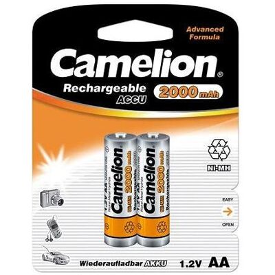 Camelion NH-AA2000-BP2 Wiederaufladbarer Akku Nickel-Metallhydrid (NiMH) (2 Stk., AA, 2000 mAh), Batterien + Akkus Camelion NH-AA2000-BP2 Wiederaufladbarer Akku Nickel-Metallhydrid (NiMH) (2 Stk., AA, 2000 mAh), Batterien + Akkus
