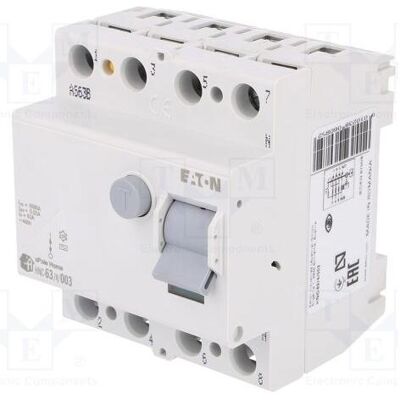 EATON HNC-63/4/003 Fehlerstrom-Schutzschalter - 63A 4P 30mA Typ AC EATON HNC-63/4/003 Fehlerstrom-Schutzschalter - 63A 4P 30mA Typ AC