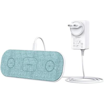 Choetech 10W 3 in 1 schnelles drahtloses Ladepad T569 S (30 W), Wireless Charger, Grün Choetech 10W 3 in 1 schnelles drahtloses Ladepad T569 S (30 W), Wireless Charger, Grün
