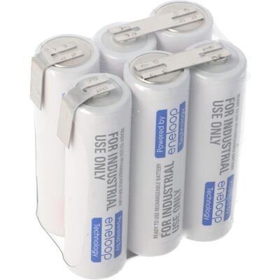 Panasonic F2x3 6/BK-3MCCE NiMH Akku-Pack - 7,2V mit Lötfahne Panasonic F2x3 6/BK-3MCCE NiMH Akku-Pack - 7,2V mit Lötfahne