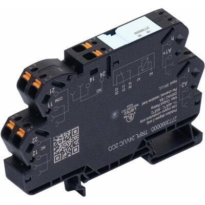 Weidmüller TRPL 24VUC 2CO Koppelrelais 24 V DC/AC 6 A 2 Wechsler 10 St., Relais Weidmüller TRPL 24VUC 2CO Koppelrelais 24 V DC/AC 6 A 2 Wechsler 10 St., Relais
