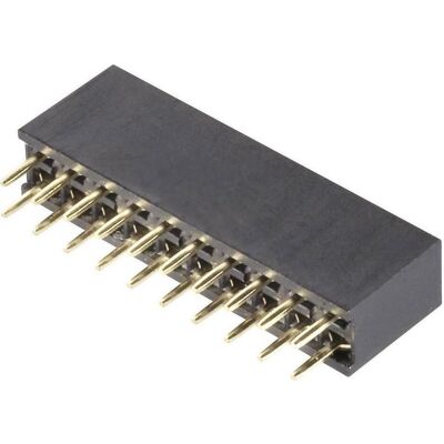 BKL Electronic Doppelreihige Buchsenleiste RM 2.54 mm, Elektronikkabel + Stecker, Schwarz BKL Electronic Doppelreihige Buchsenleiste RM 2.54 mm, Elektronikkabel + Stecker, Schwarz